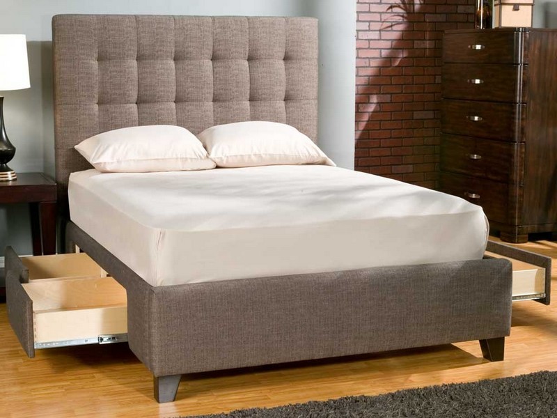 Queen Bed With Storage Drawers