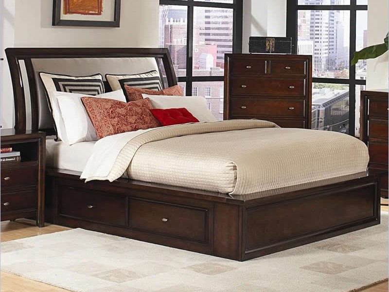 Queen Size Bed With Storage Drawers
