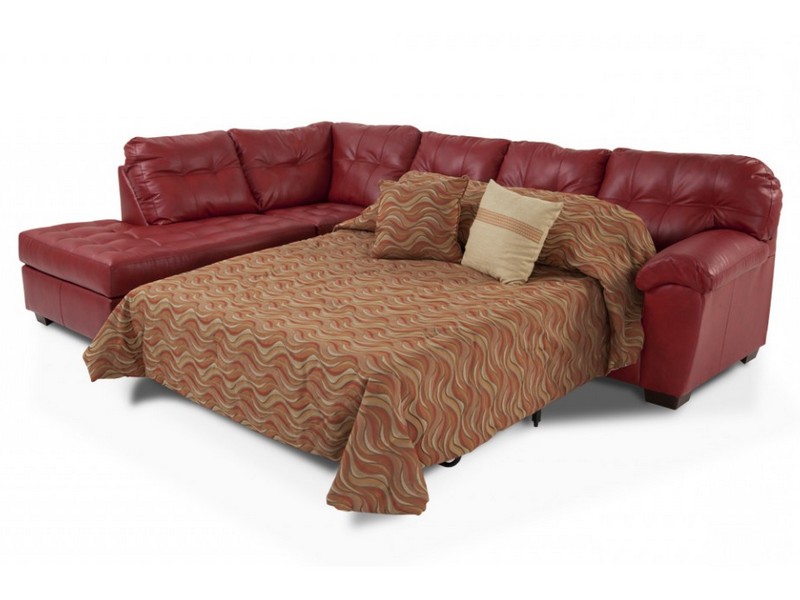 Queen Sleeper Sectional Leather