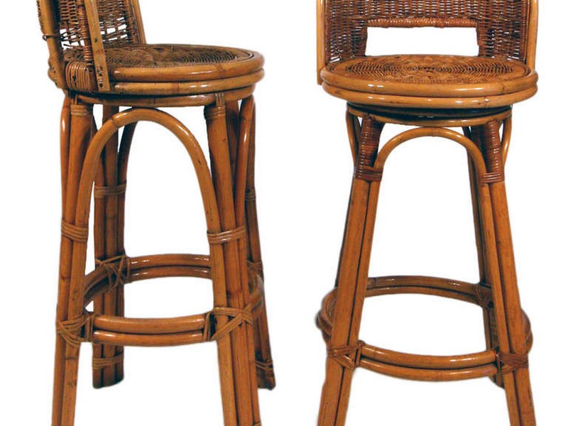 Rattan Bar Stools With Backs