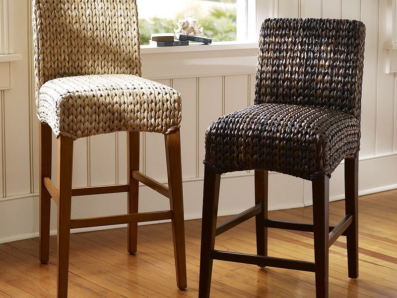 Rattan Counter Height Bar Stools