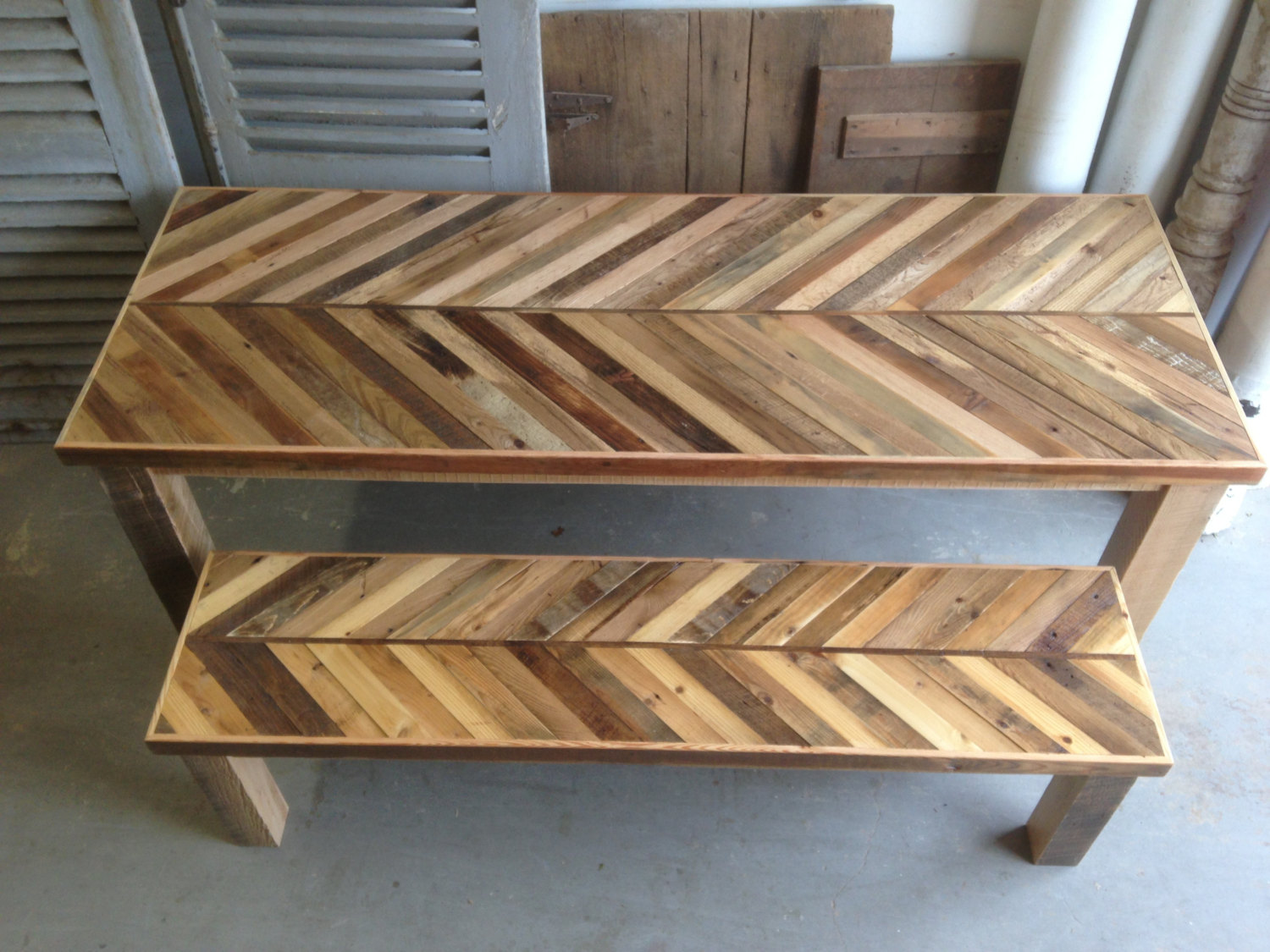 Reclaimed Barn Wood Kitchen Table