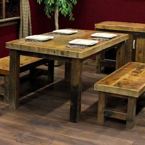 Reclaimed Barnwood Kitchen Table