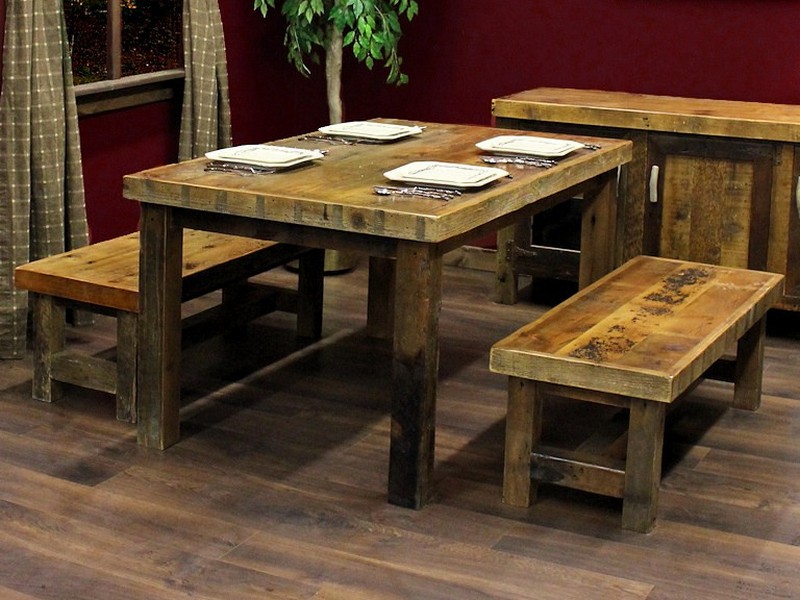 Reclaimed Barnwood Kitchen Table