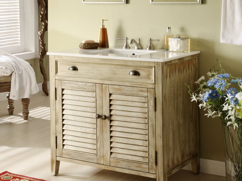 Reclaimed Pine Bathroom Vanity