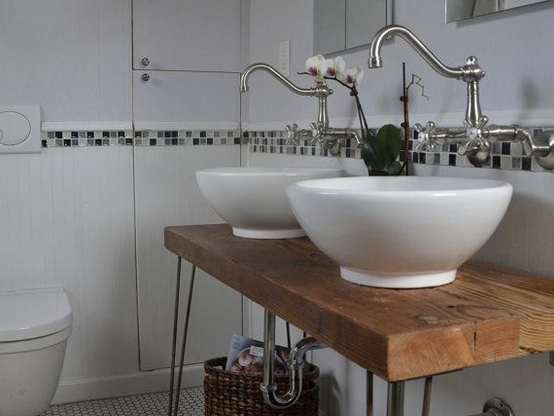 Reclaimed Wood Bathroom Vanity Top