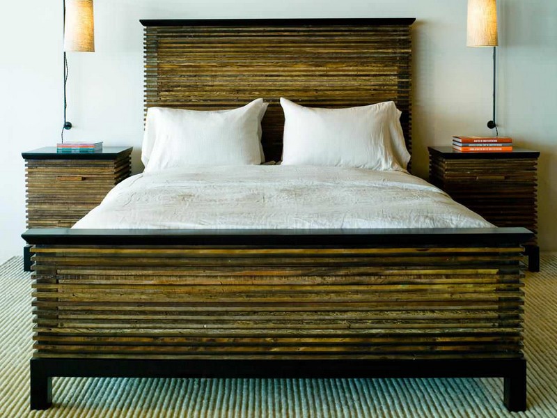 Reclaimed Wood Bed Frame Etsy
