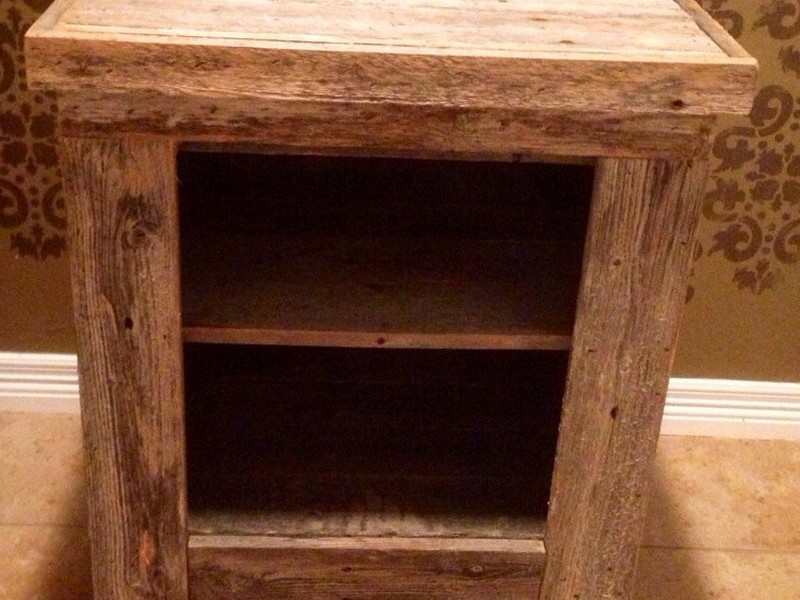 Reclaimed Wood Nightstand Pottery Barn