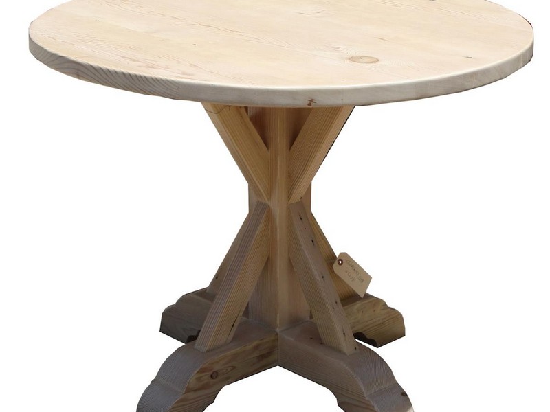 Reclaimed Wood Pedestal Dining Table