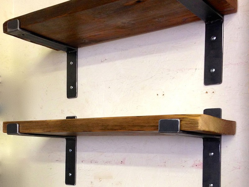 Reclaimed Wood Wall Shelves