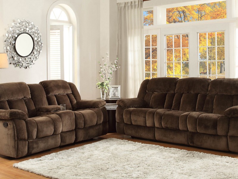 Reclining Loveseat With Console Leather