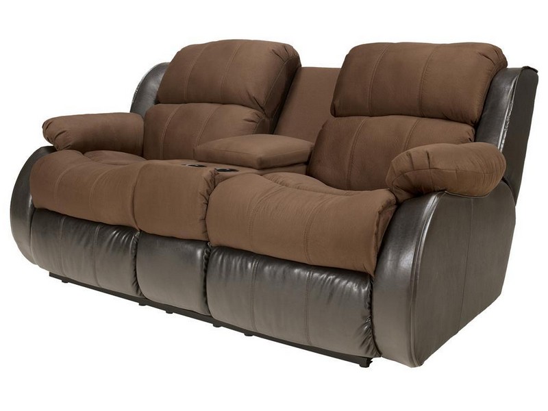 Reclining Sofa With Console