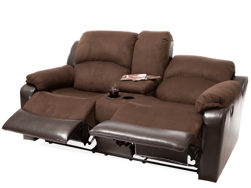 Reclining Sofa With Cup Holders