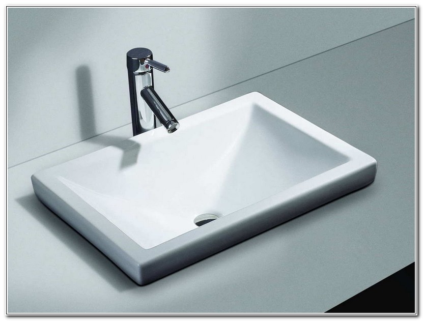 Rectangle Bathroom Sink Drop In