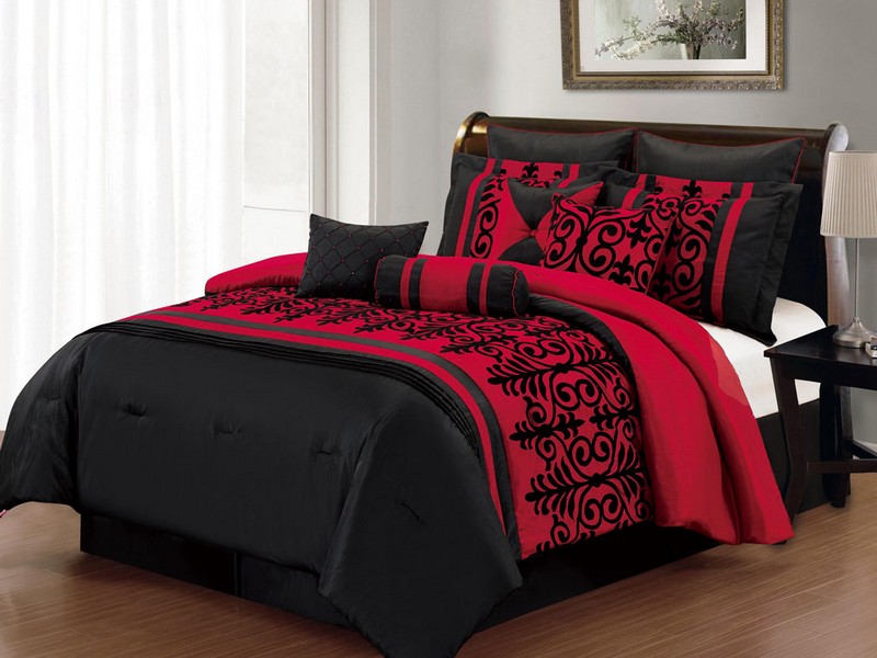 Red And Black Bed Comforters
