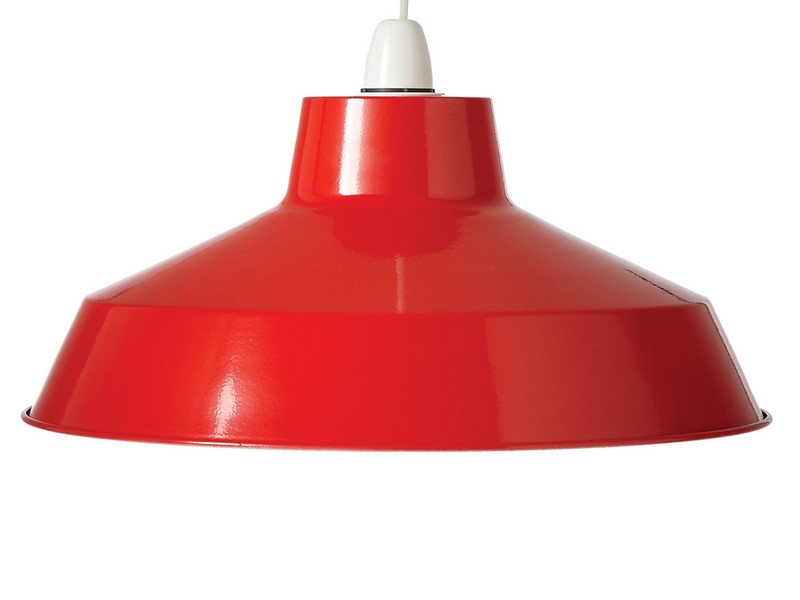 Red And Grey Lamp Shades