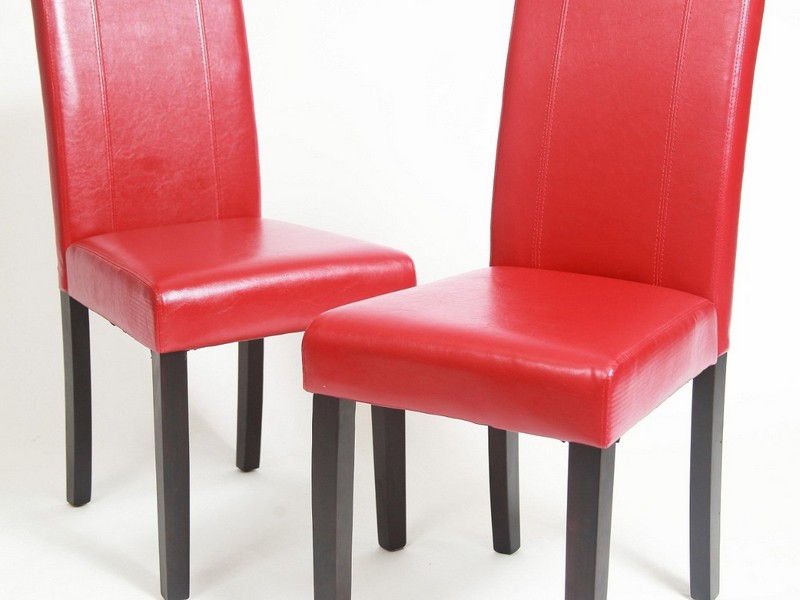 Red Parsons Chairs