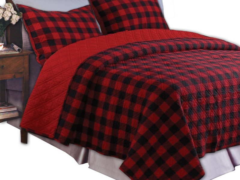 Red Plaid Bed Sheets
