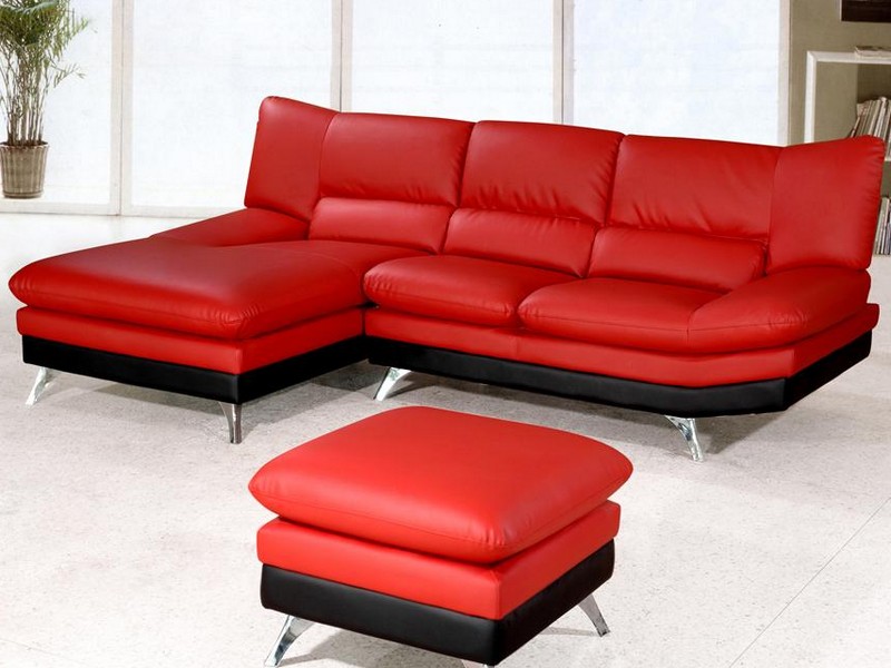 Red Sectional Sofas With Chaise