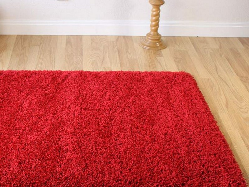 Red Shag Rug