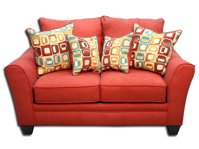 Red Sofa And Loveseat