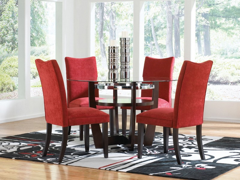 Red Velvet Dining Room Chairs