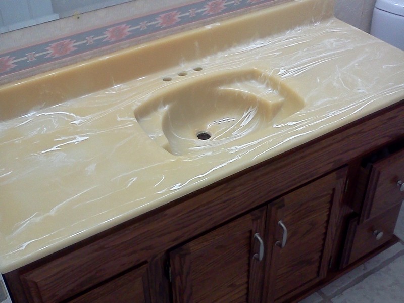 Refinish Bathroom Vanity Countertop