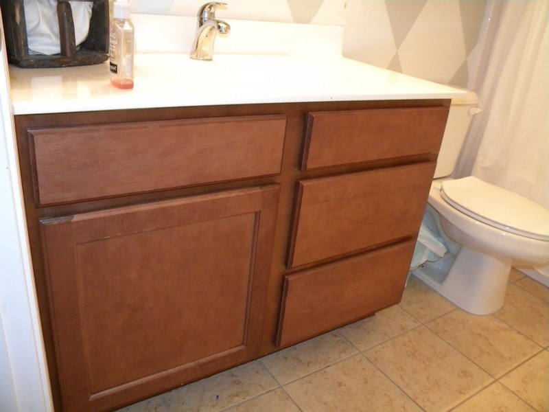 Refinishing Bathroom Vanity Cabinet