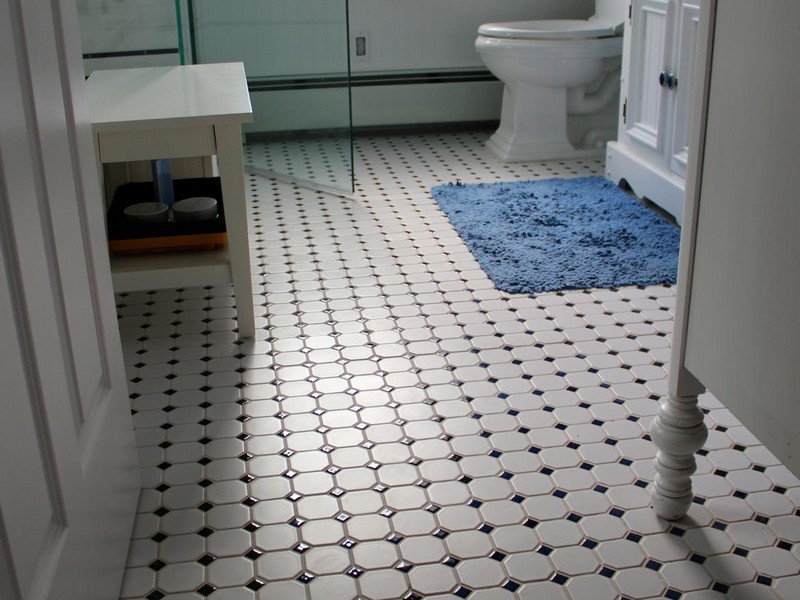 Retro Bathroom Floor Tiles