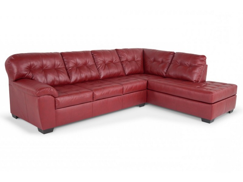 Right Arm Facing Leather Sectional