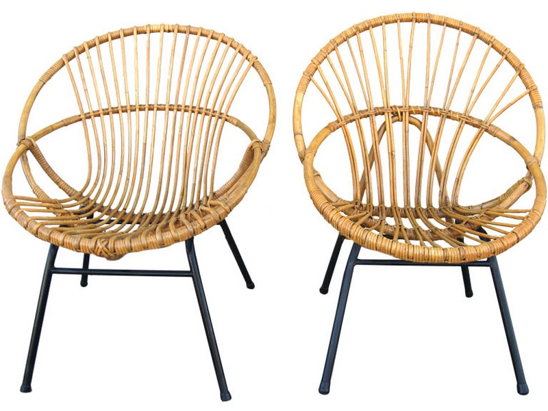 Round Bamboo Chair