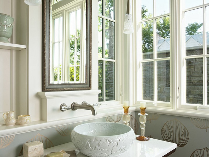 Round Bathroom Mirror With Shelves