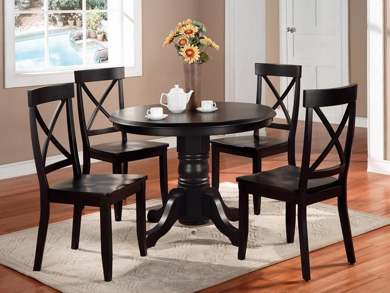 Round Dinette Table With Leaf