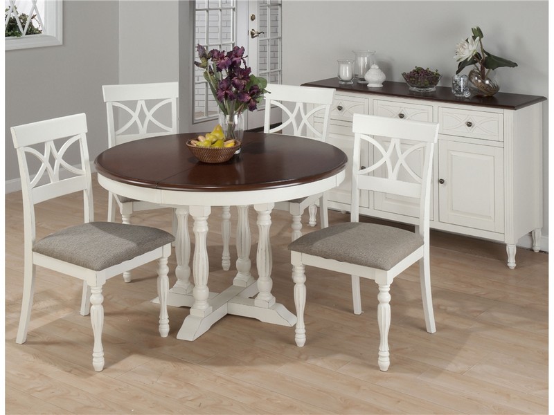 Round Dining Room Table With Leaf