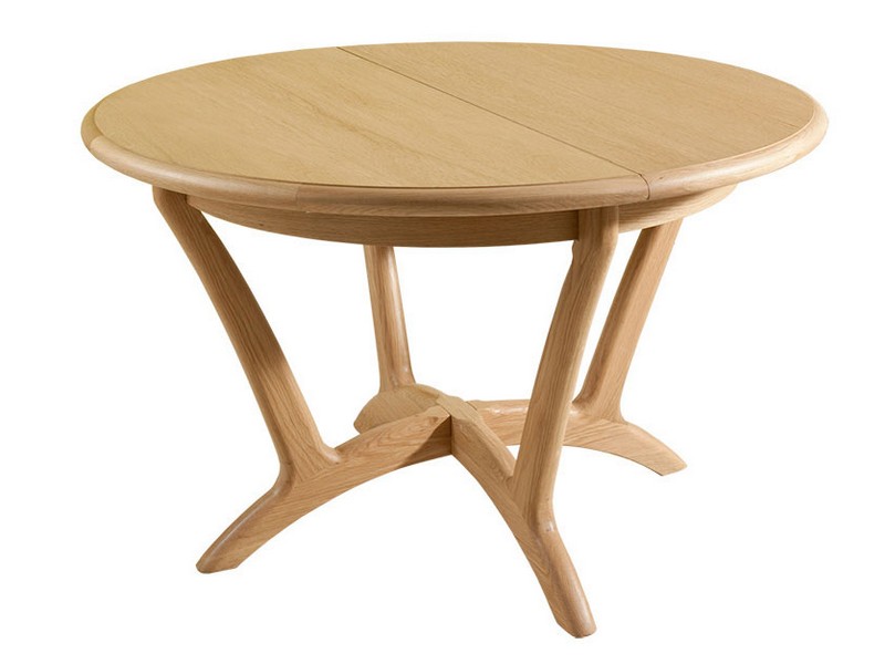 Round Dining Table With Extension Leaf