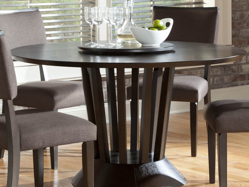 Round Dining Table With Lazy Susan