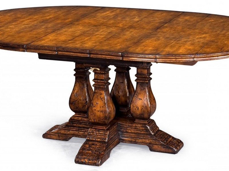 Round Dining Table With Leaves