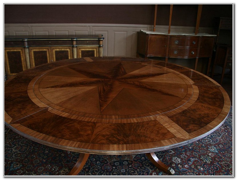 Round Dining Table With Perimeter Leaves