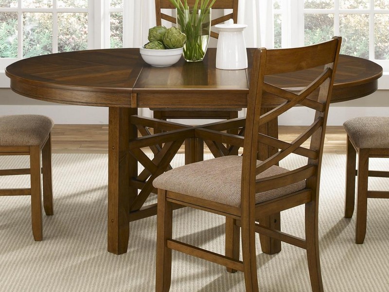 Round Dining Tables With Leaf