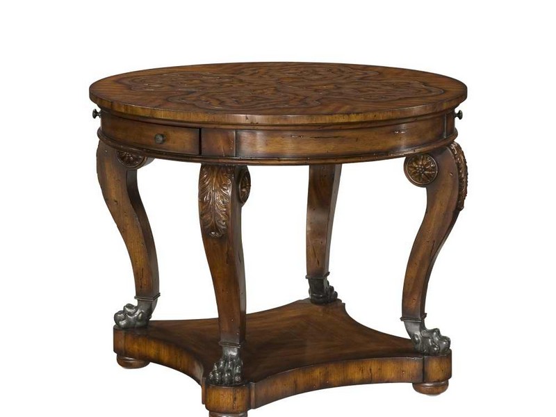 Round Foyer Tables Solid Wood