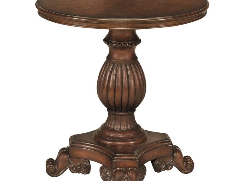 Round Pedestal Accent Table