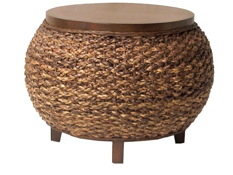 Round Rattan Coffee Table