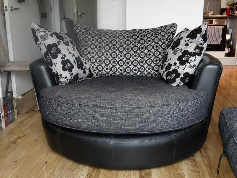 Round Swivel Sofa Chair