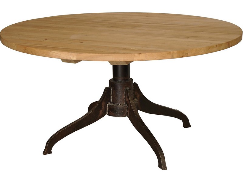 Round Wood Pedestal Dining Table