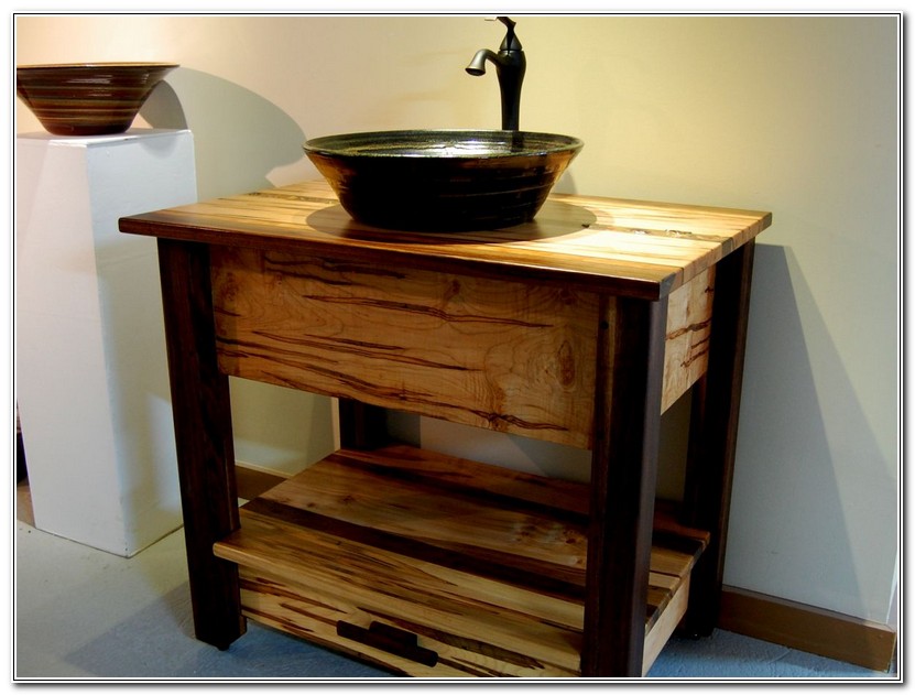 Rustic Bathroom Vanities Vessel Sinks