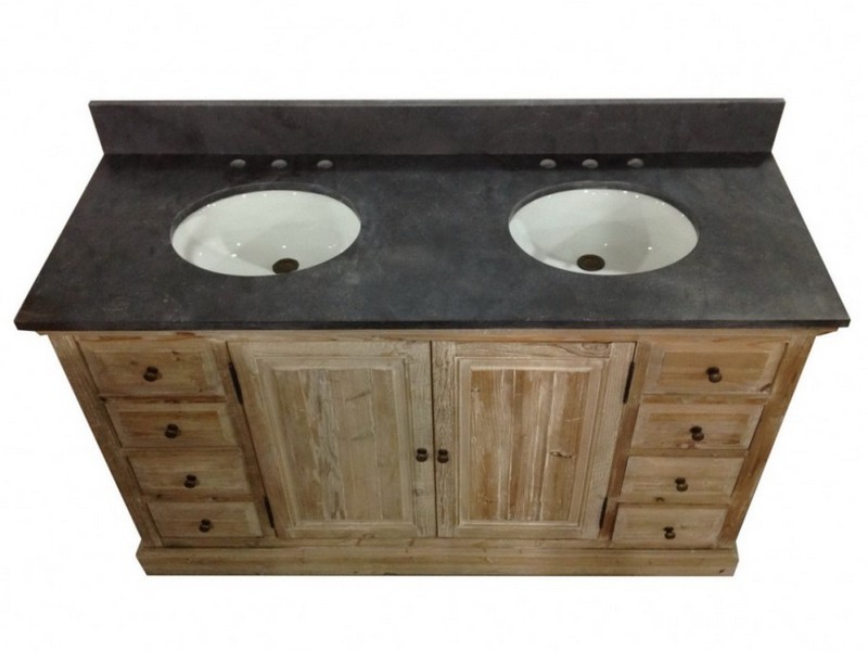 Rustic Double Sink Bathroom Vanities