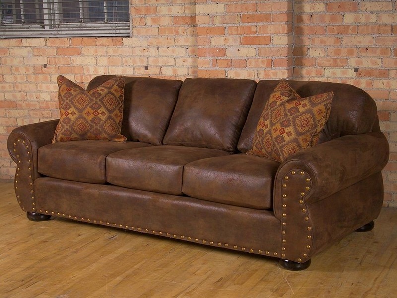 Rustic Leather Couch