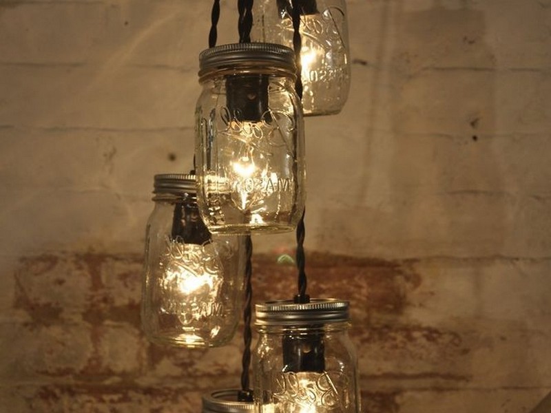 Rustic Mason Jar Light Fixtures