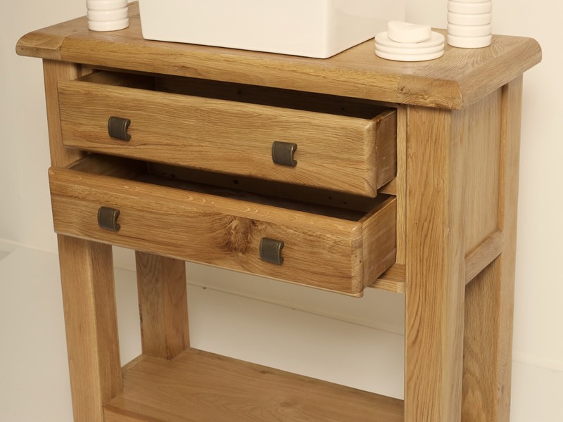 Rustic Oak Bathroom Vanity