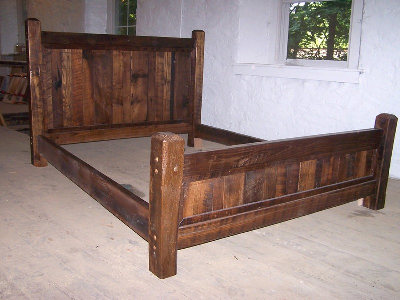 Rustic Wood Bed Frame Plans